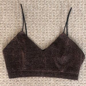 essue sparkly crop tank